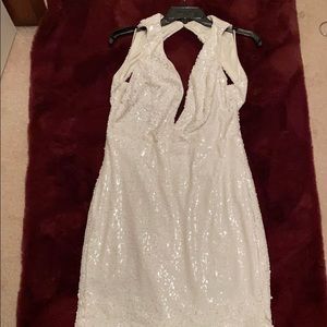 Sequin All white Dress